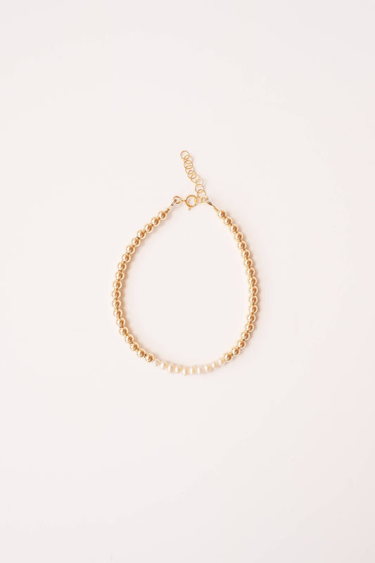 Gold Pearl Bracelet