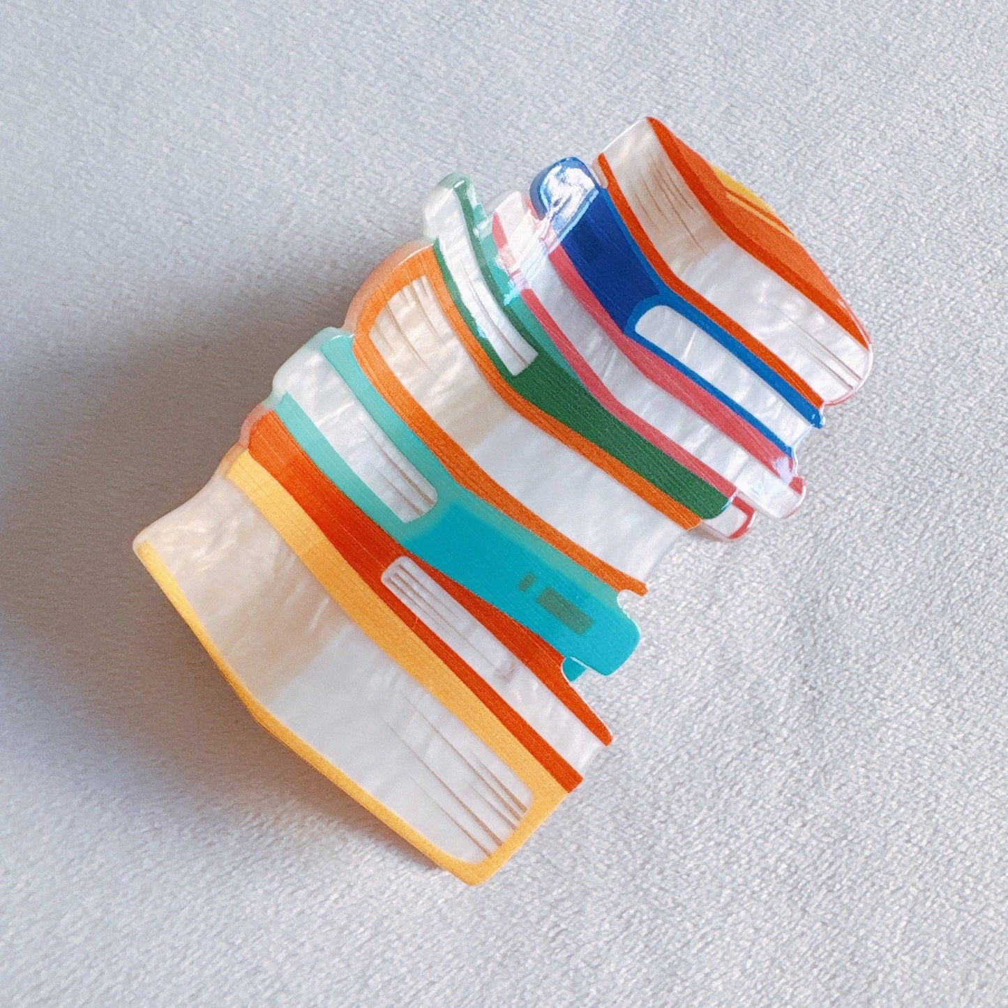 Colorful Bookish Hair Claw