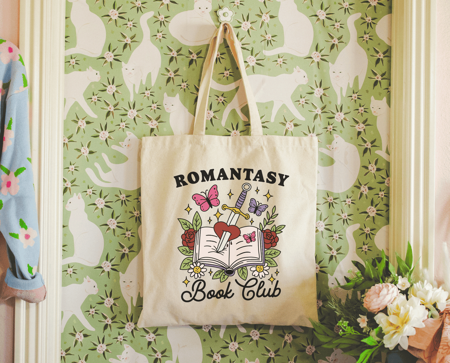 Romantasy book club tote
