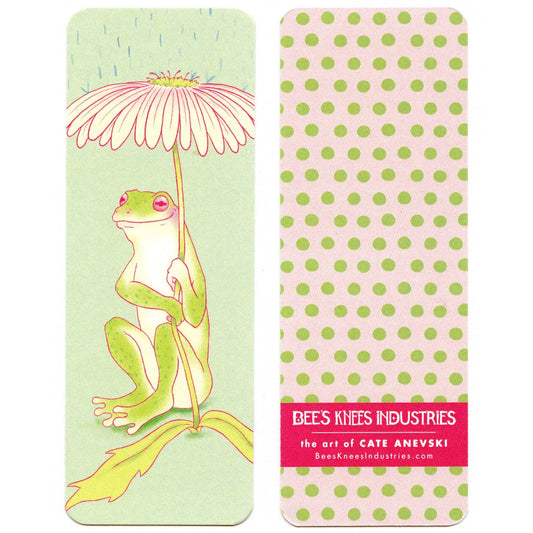 Daisy Frog bookmark