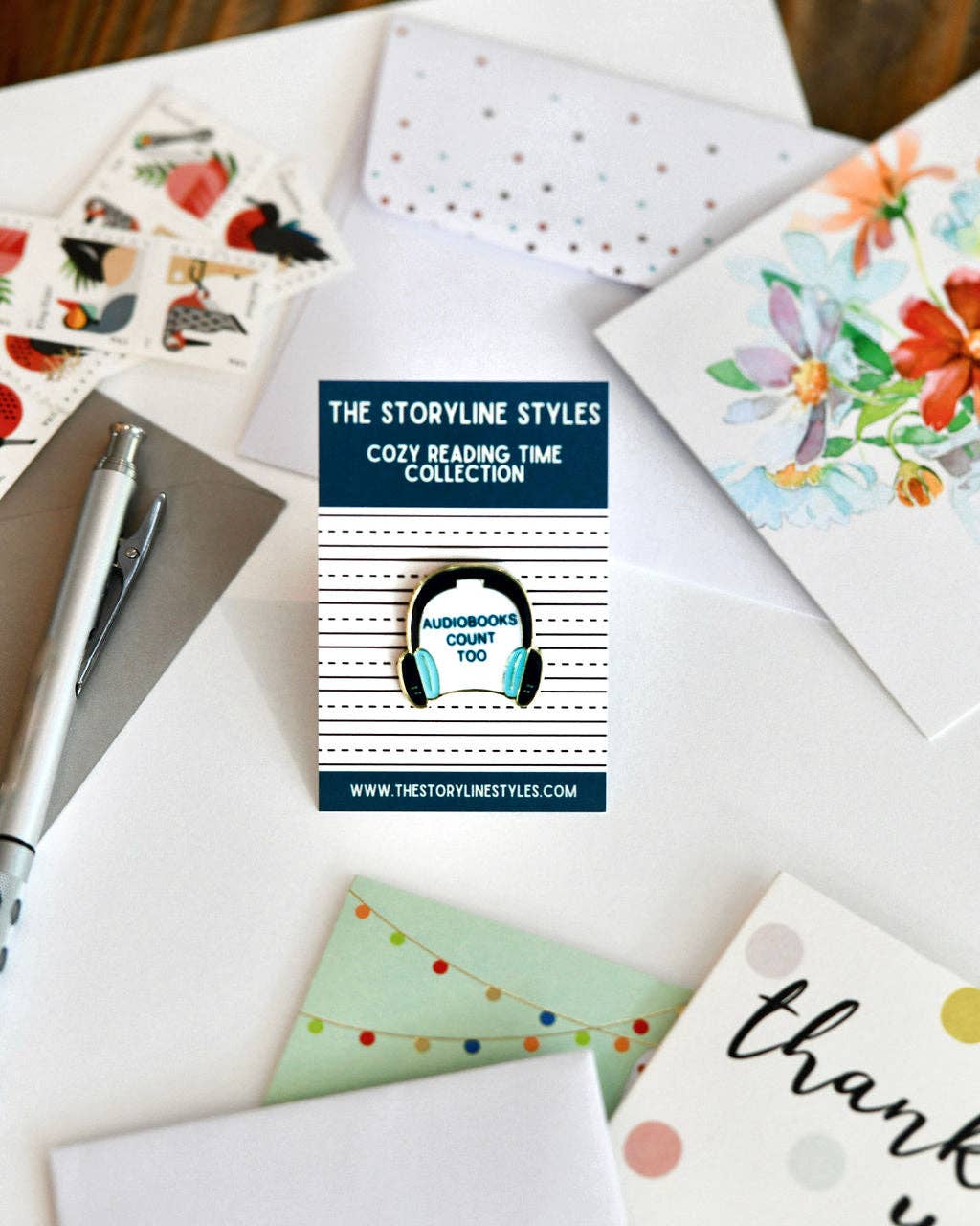 Team Audiobooks Enamel Pin