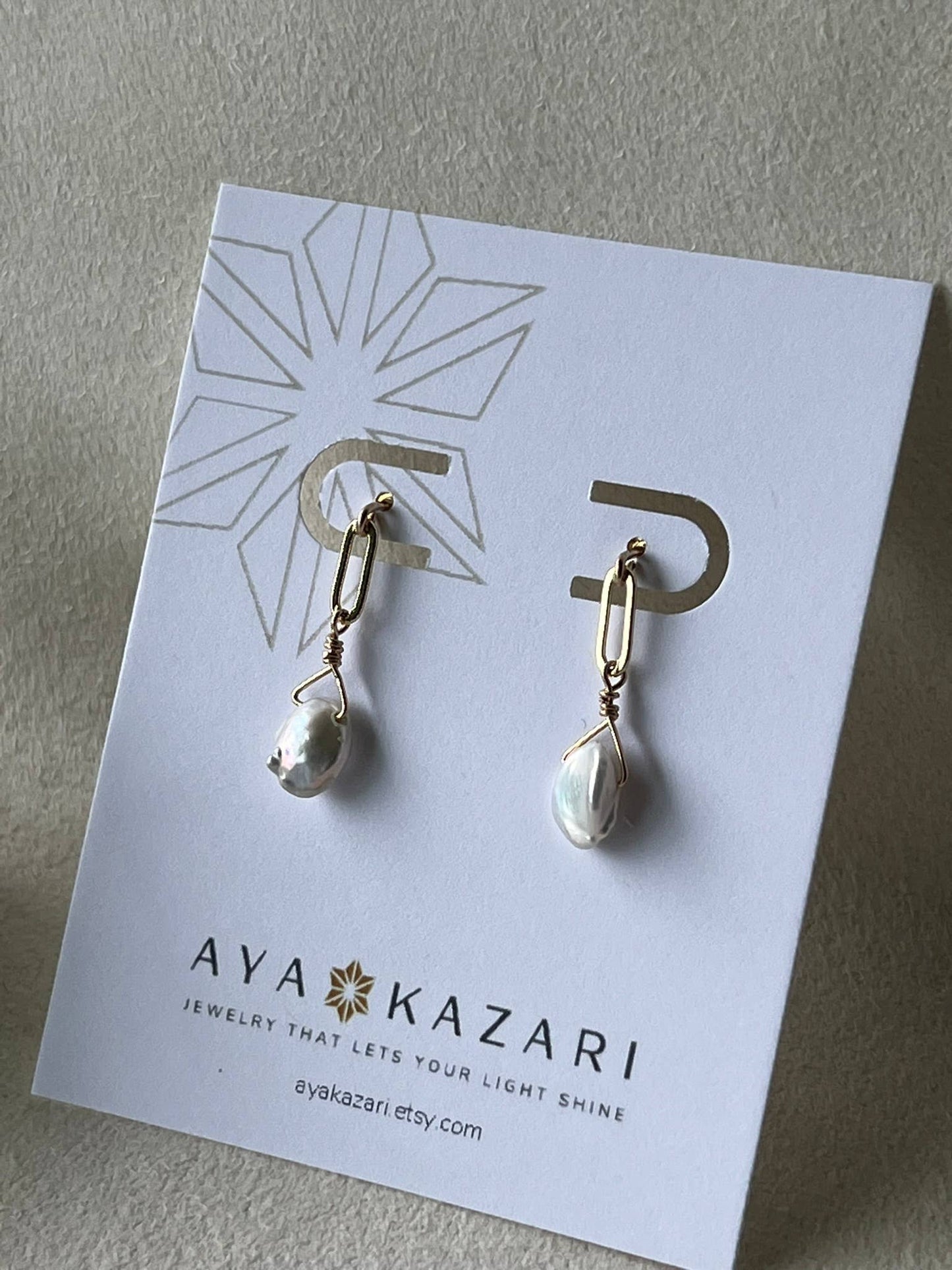 Freshwater Pearl Gold Filled Stud