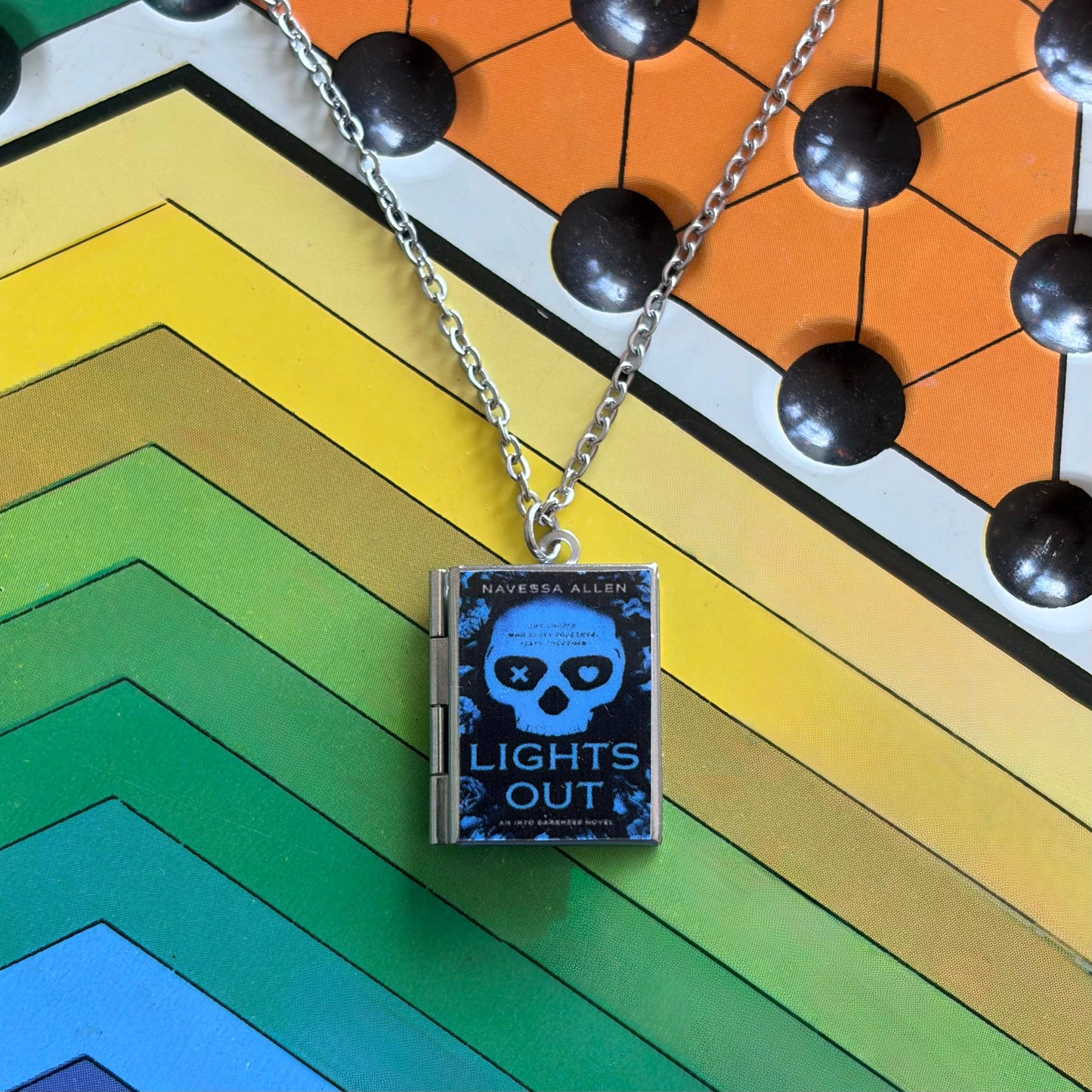 Book Locket Necklace - Lights Out