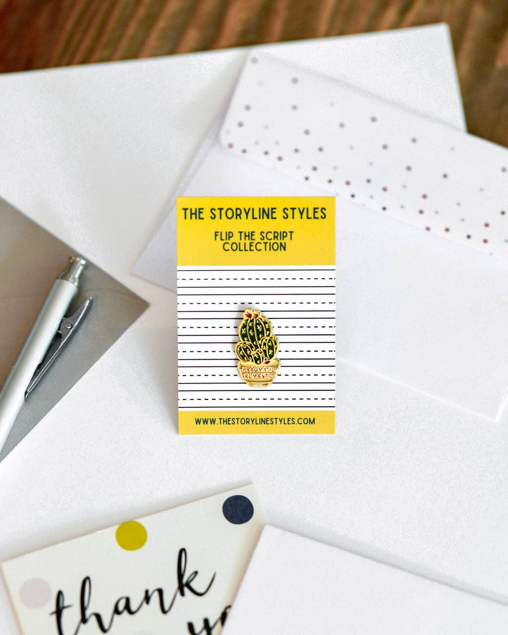 Pragmatic Romantic Bookish Enamel Pin