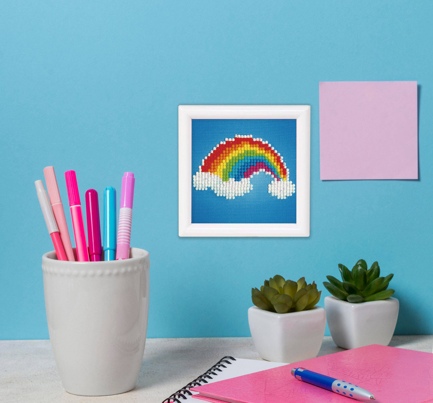 Diamond Dotz Ever Living Rainbow - Framed