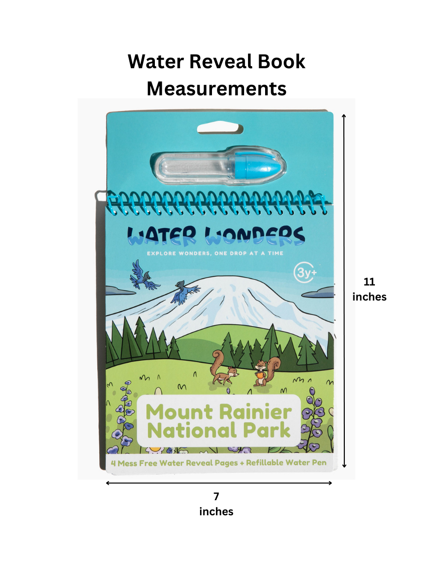 Mount Rainier National Park Kids Water Reveal Activity Book