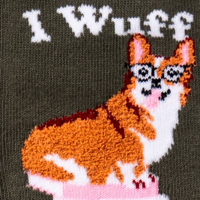 I Wuff Books Crew Socks