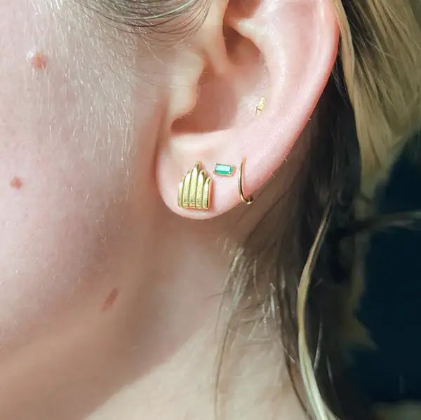 Gold Art Deco Architecture Studs