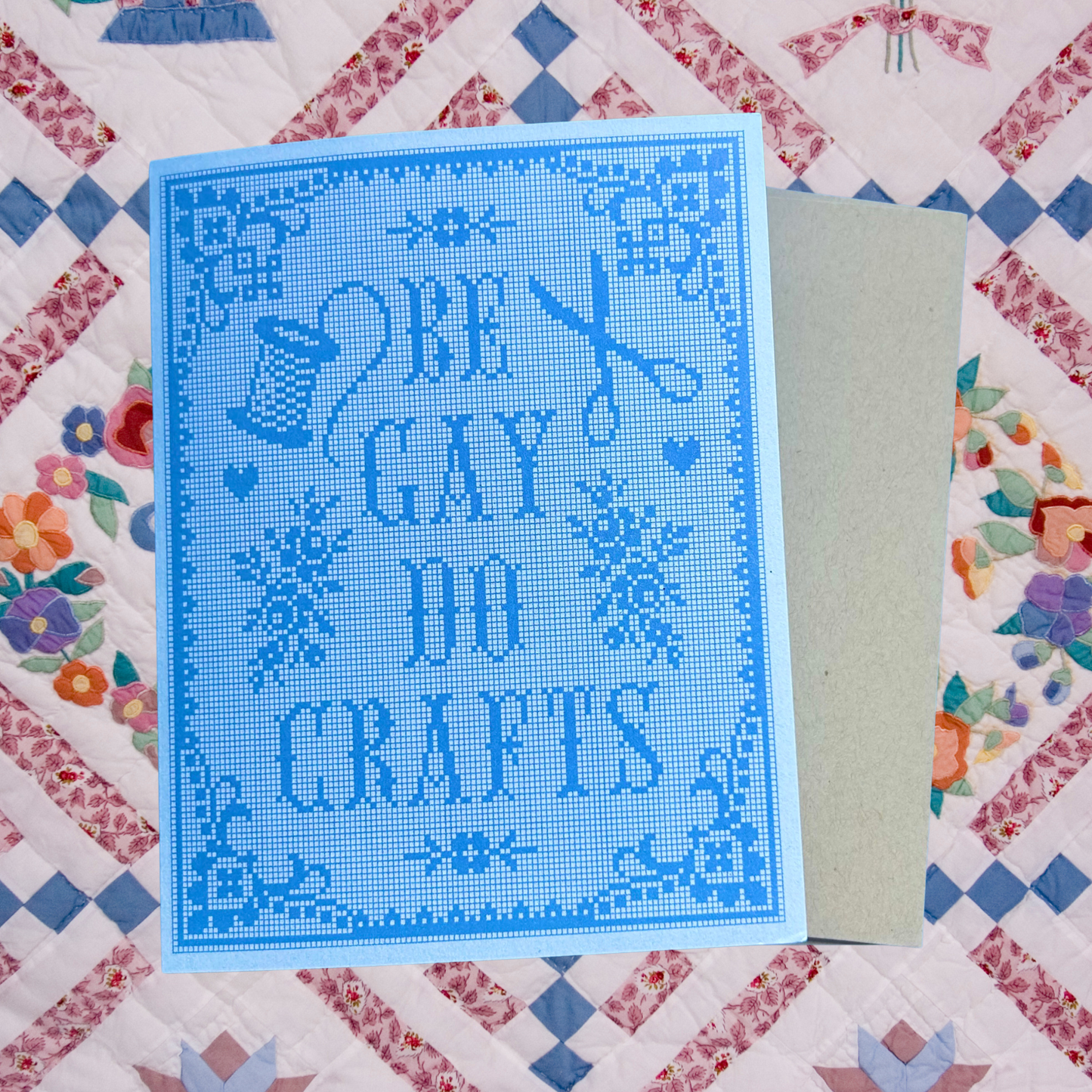 Be Gay Do Crafts Greeting Card