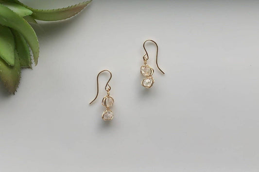 Raw Herkimer Diamond Dangle