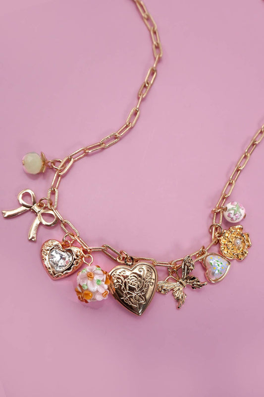 Sweet nothings charm necklace