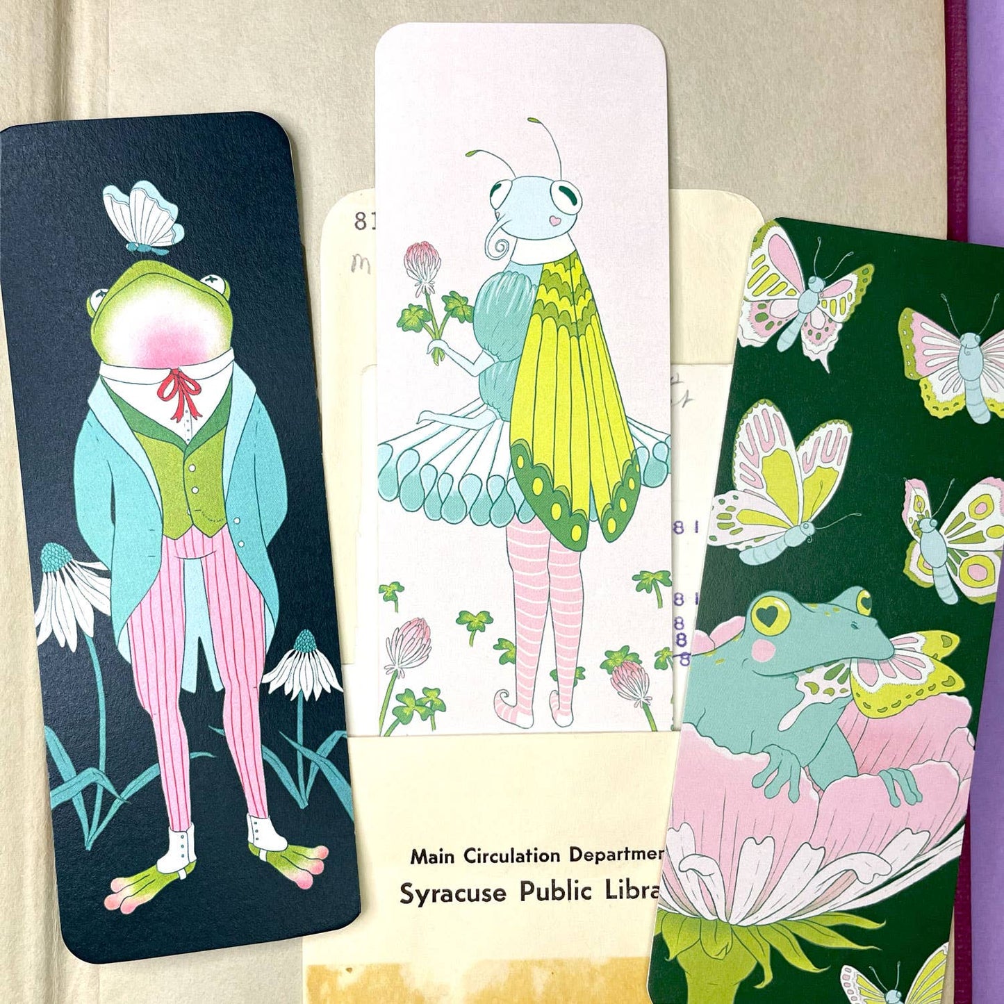 Clover Butterfly Bookmark