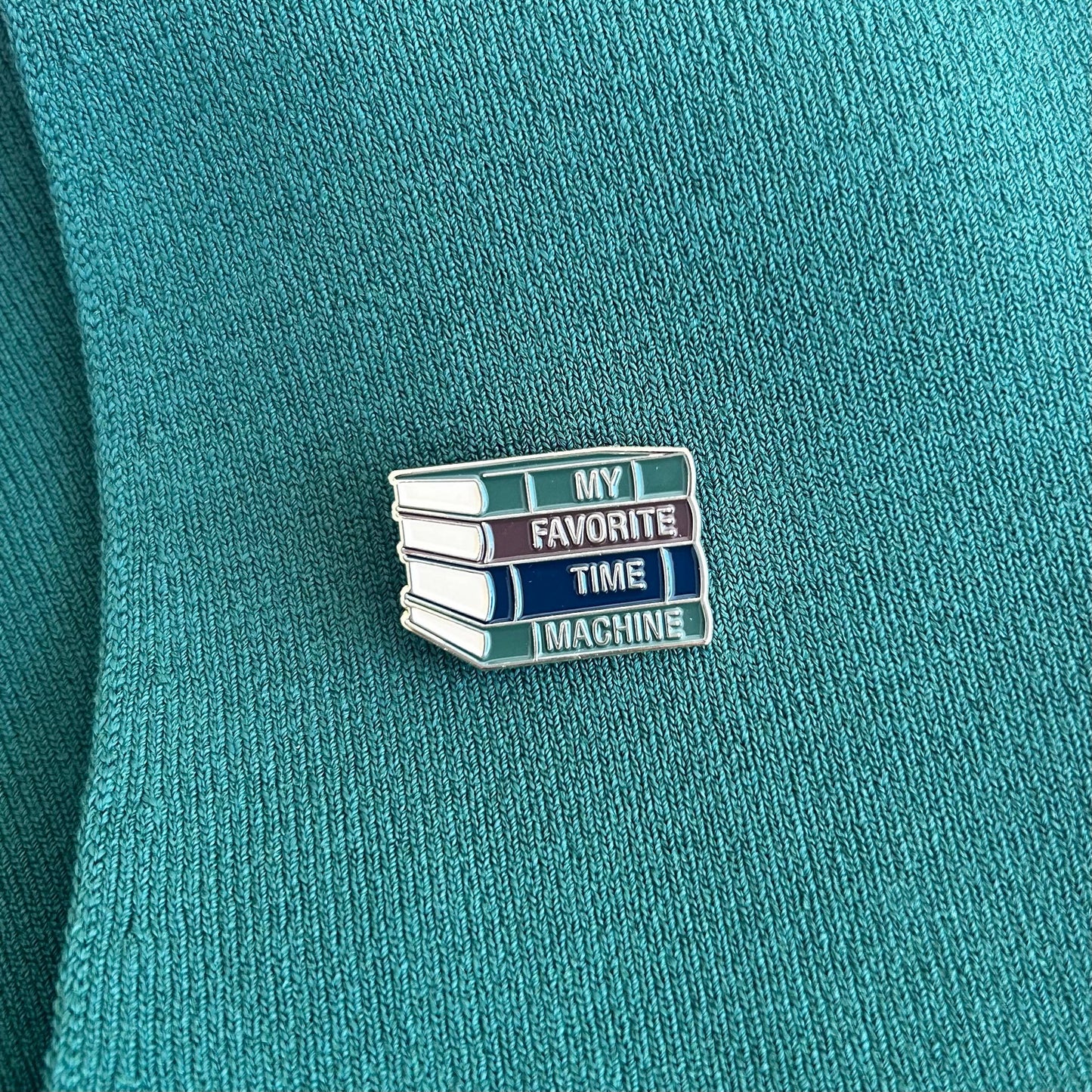 Time Machine Bookish Enamel Pin