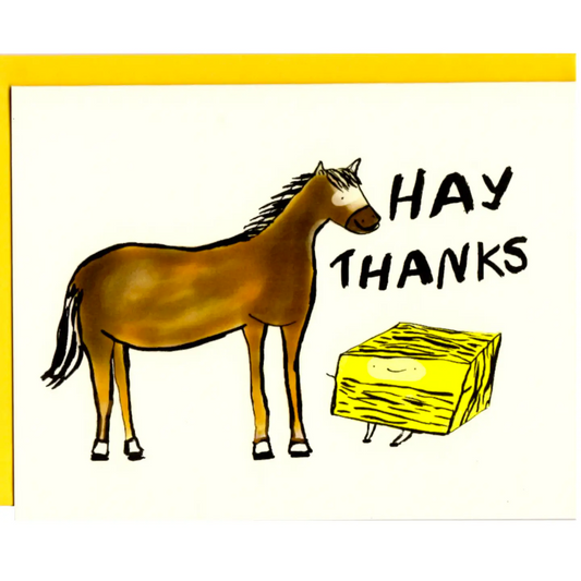 Card - Hay Thanks (I Must Draw)