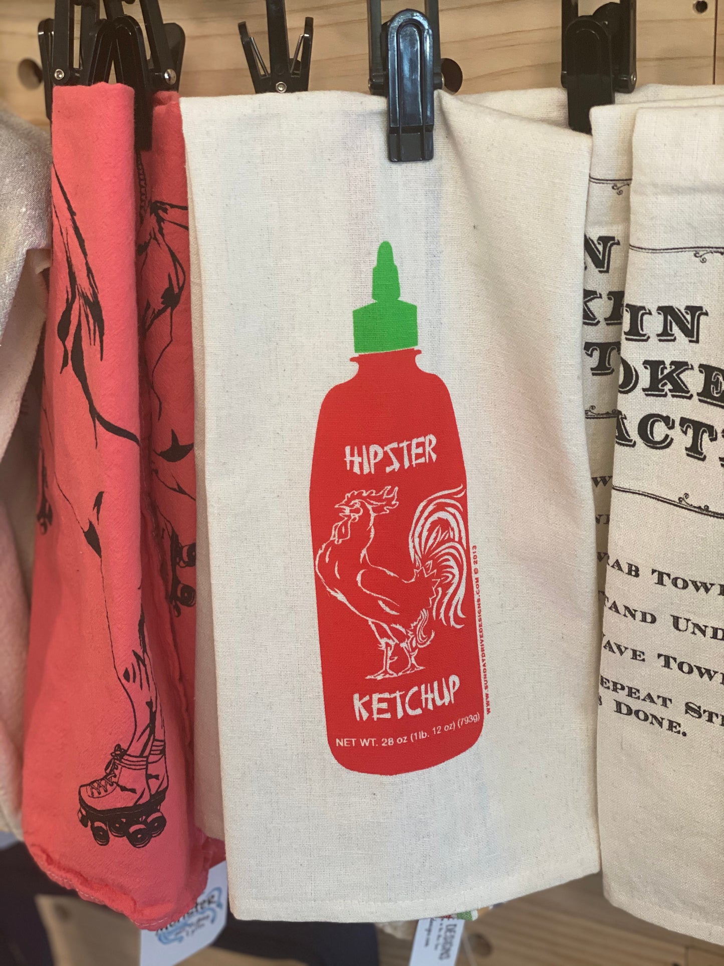 Kitchen Towel - Hipster Ketchup Sriracha