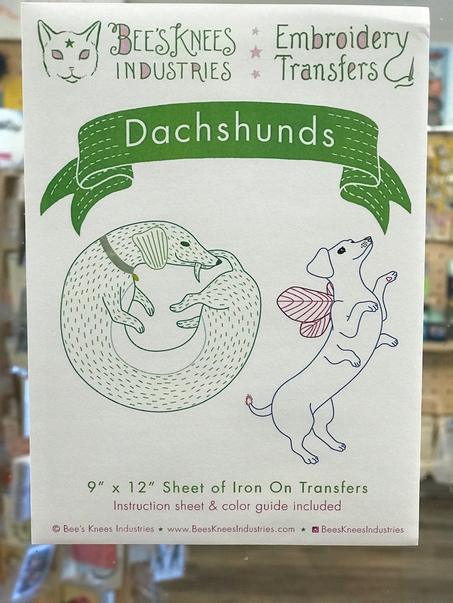 Craft Supply - Pattern - Dachshunds