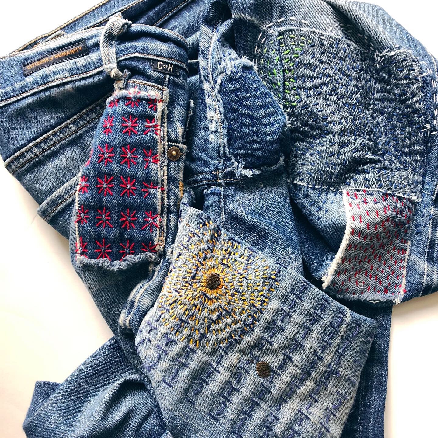 Mending Class: Sashiko Style Visible Mending
