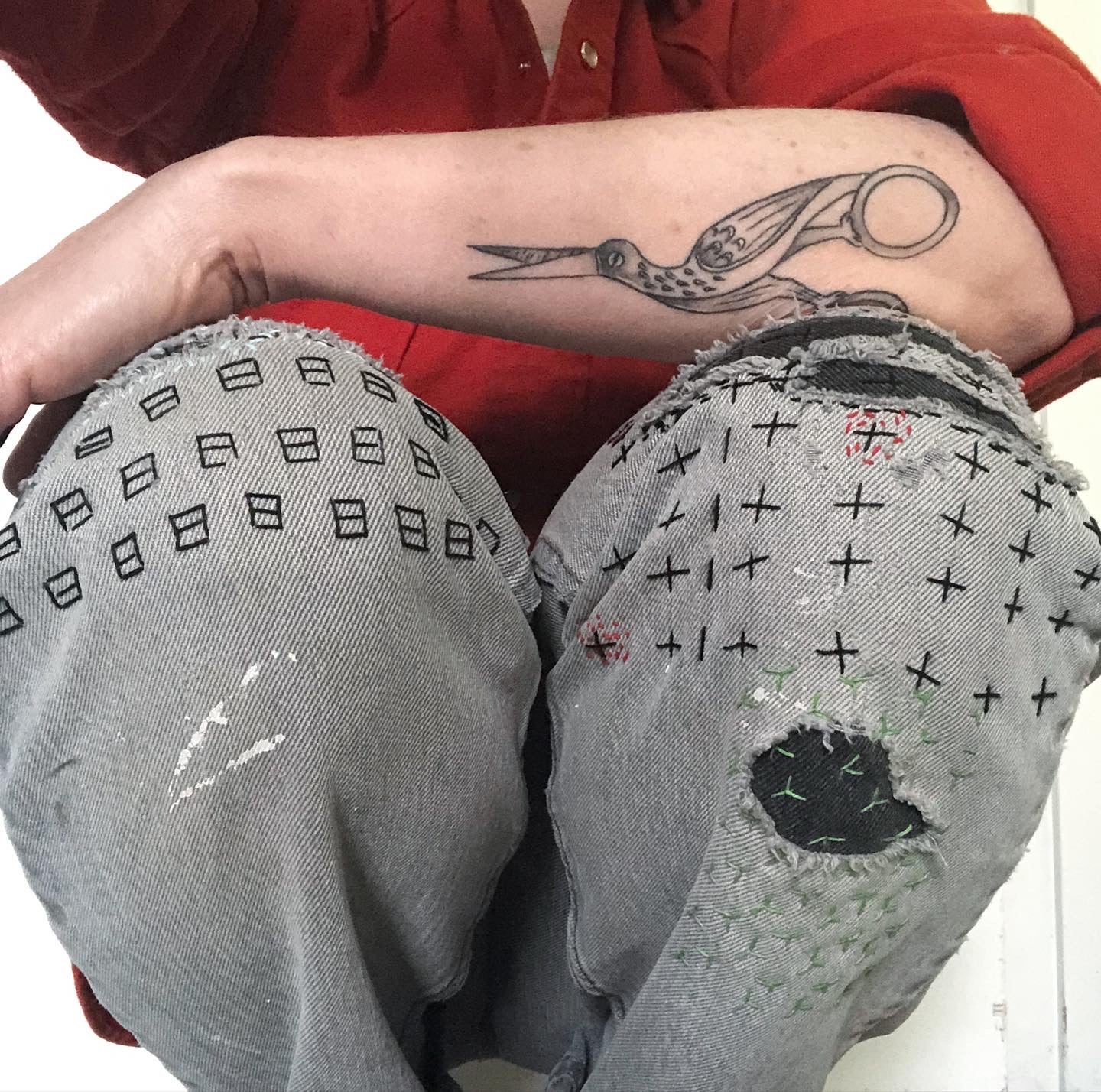 Mending Class: Sashiko Style Visible Mending