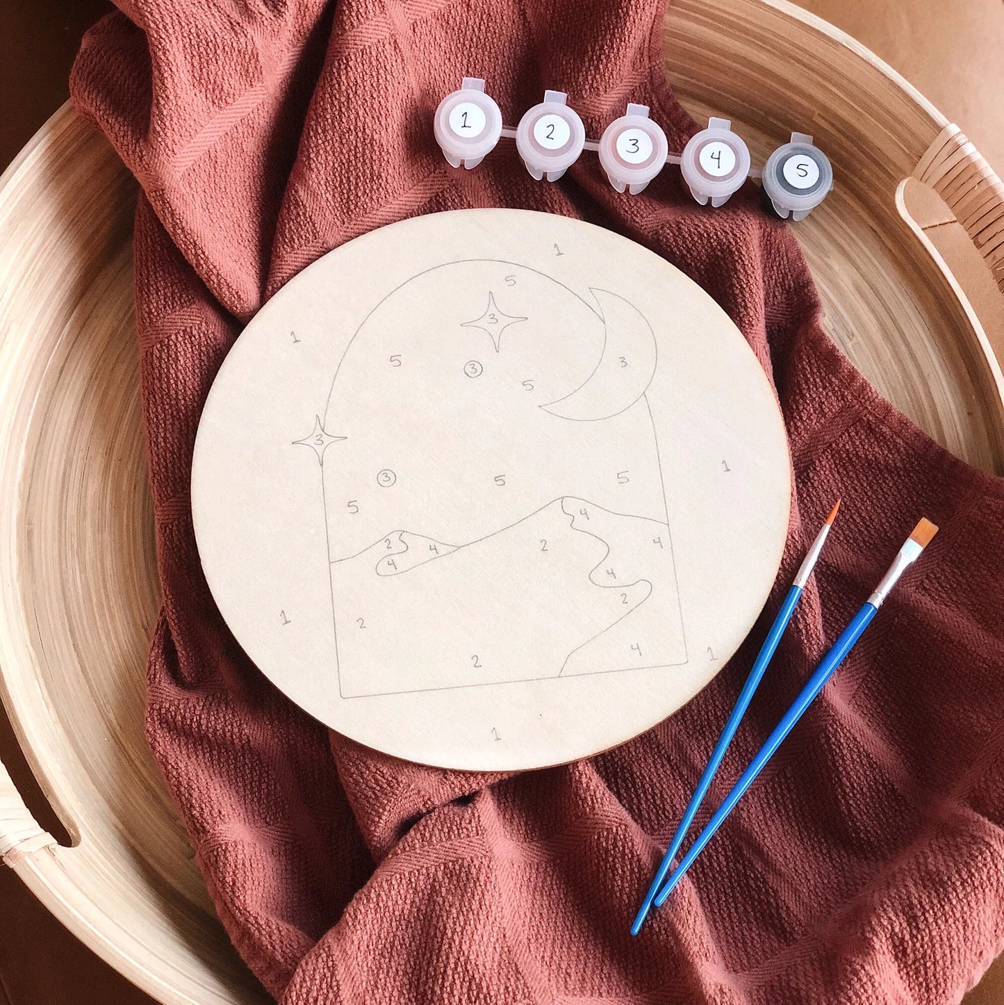 DIY - Paint By Number Kit - Desert Stars