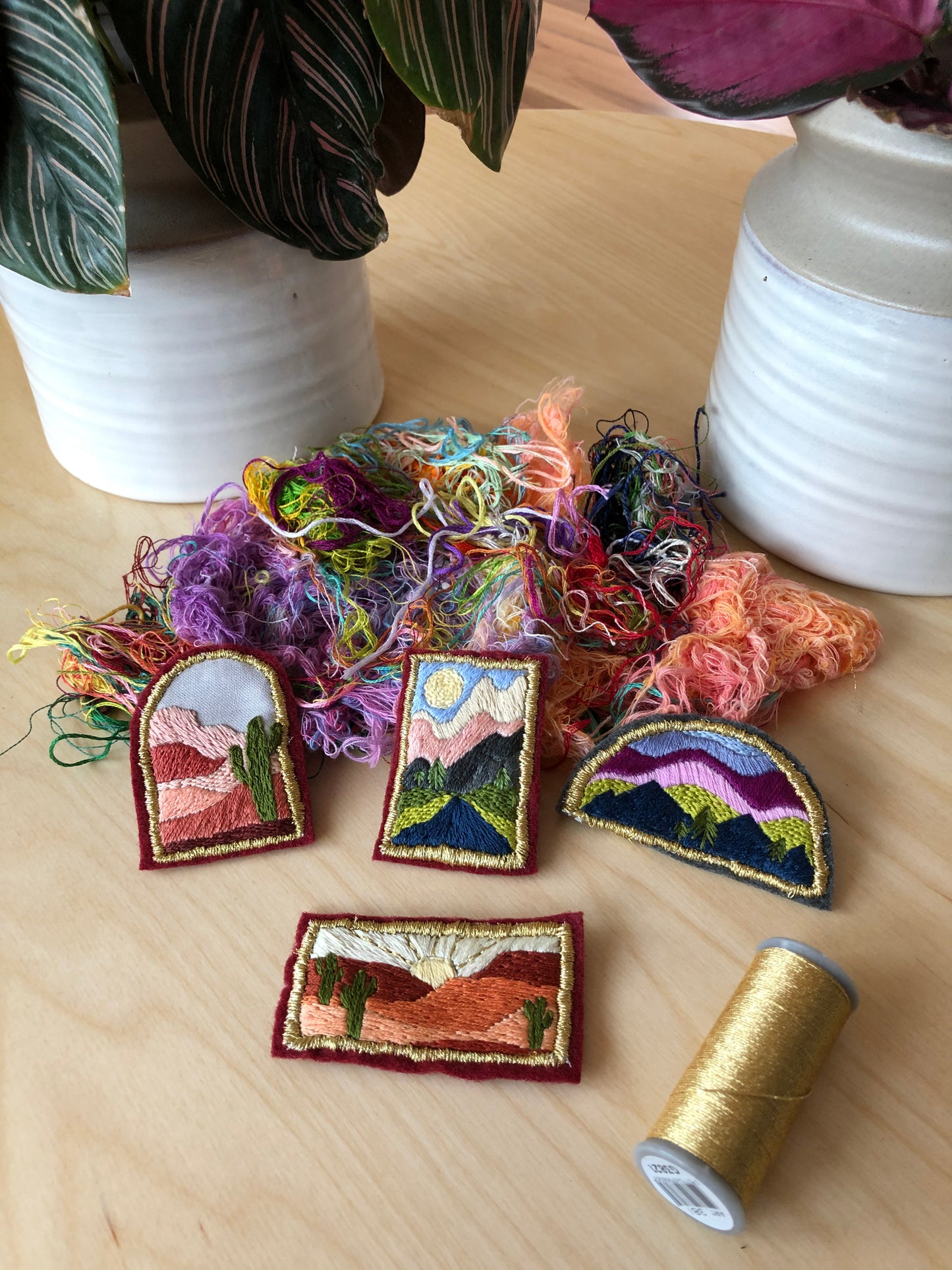 IN PERSON CLASS: Embroidered Landscape Patch