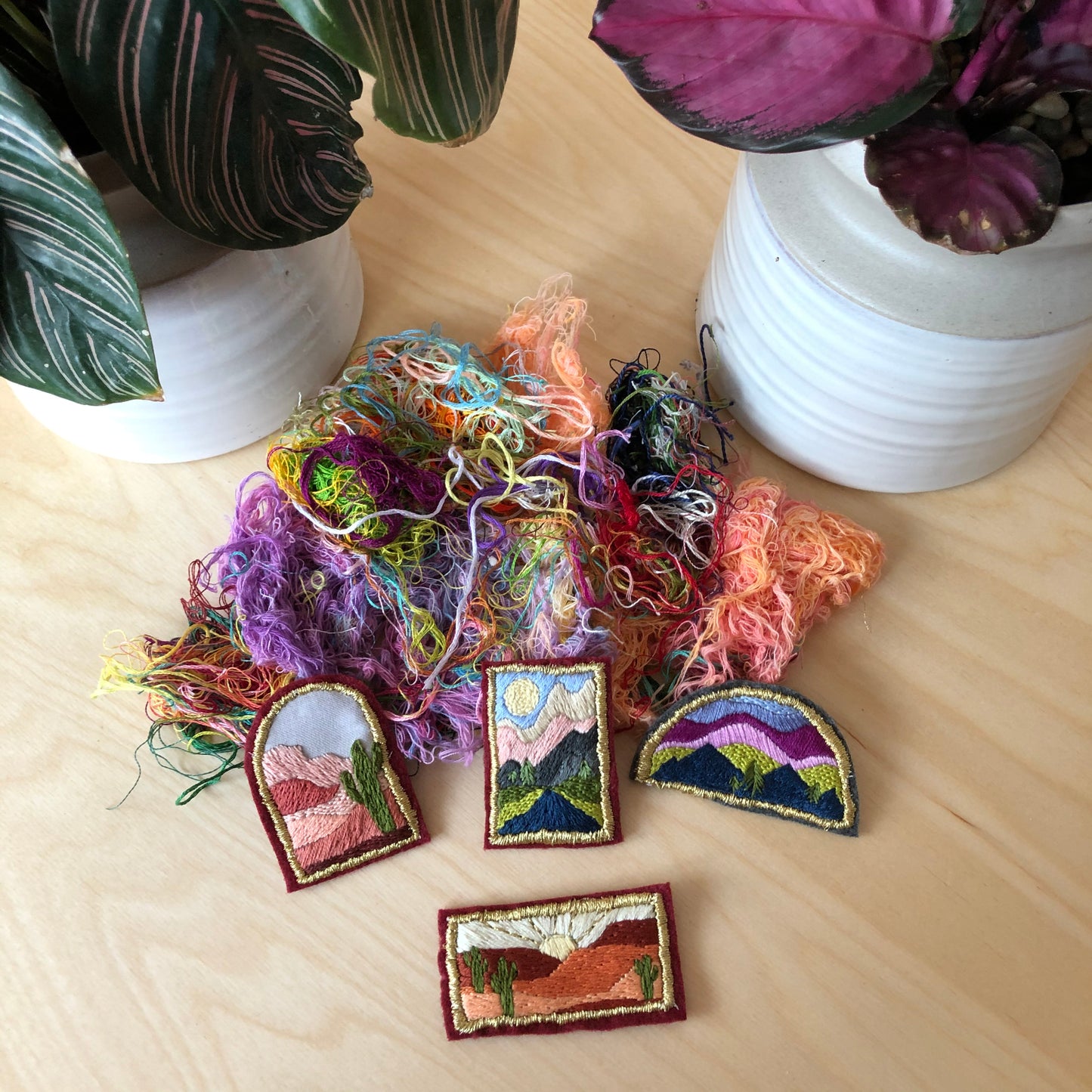 IN PERSON CLASS: Embroidered Landscape Patch
