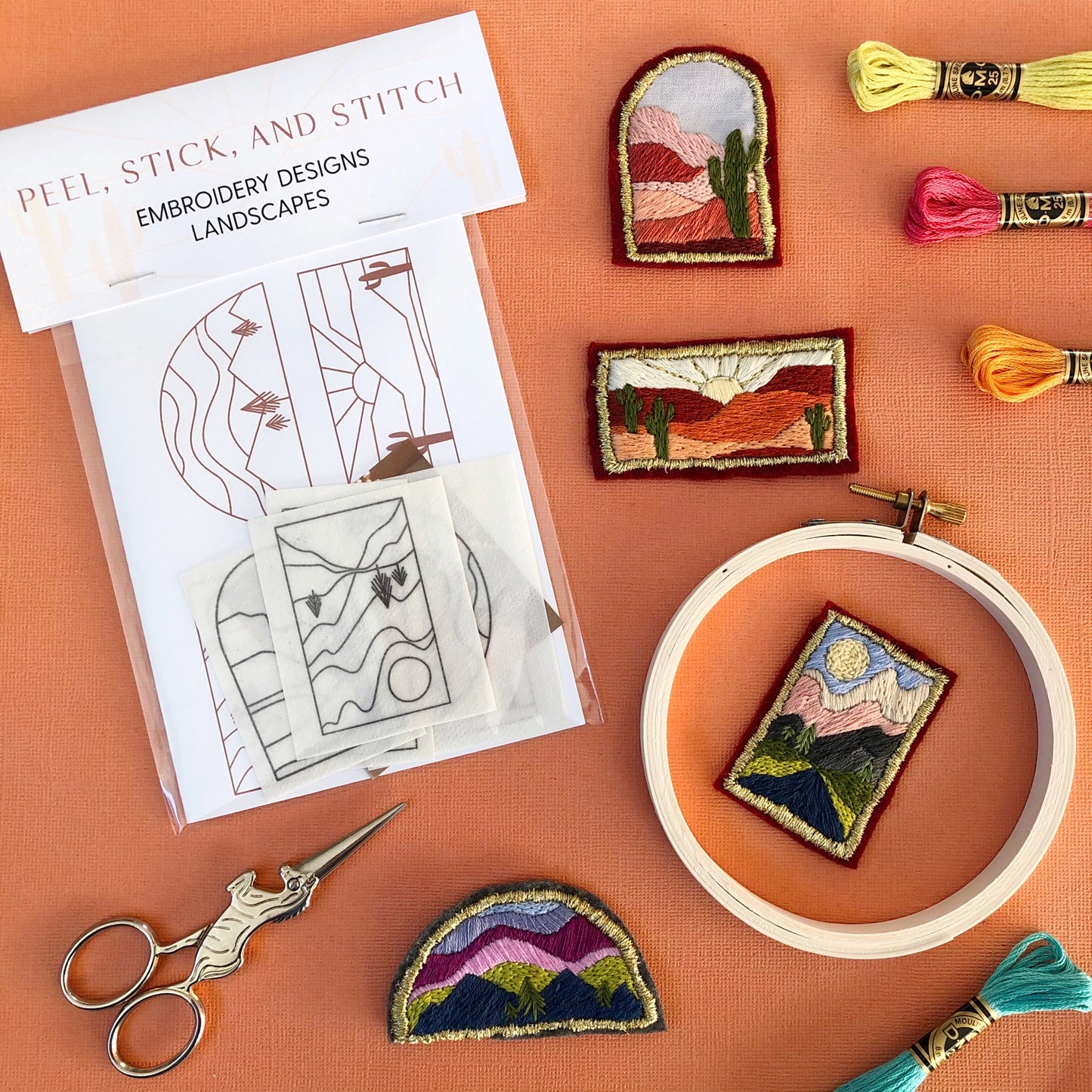 IN PERSON CLASS: Embroidered Landscape Patch