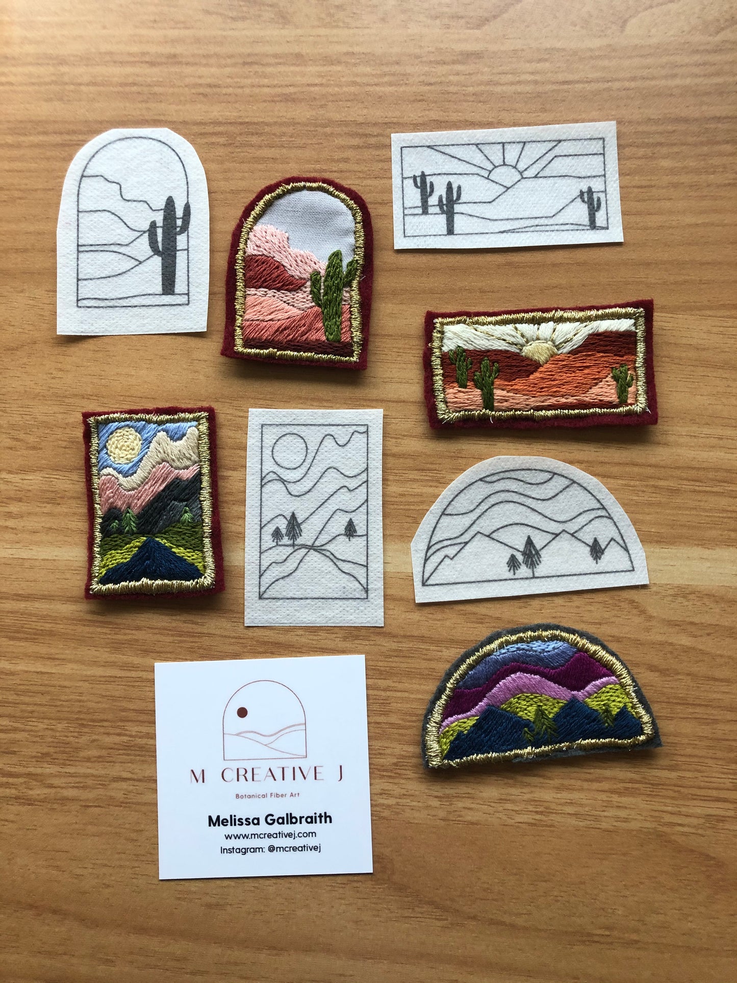 IN PERSON CLASS: Embroidered Landscape Patch