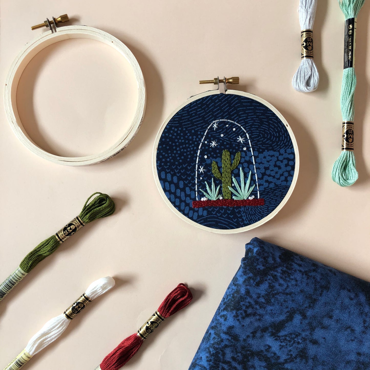 IN-PERSON: Cactus Snowglobe Embroidery