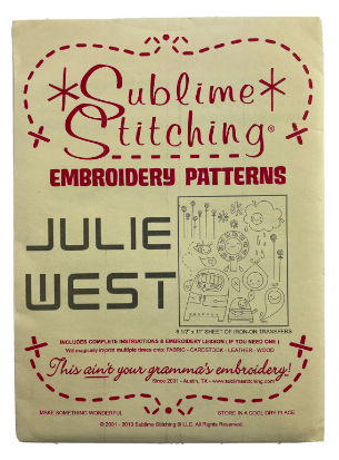 Craft Supply - Embroidery Pattern - Julie West