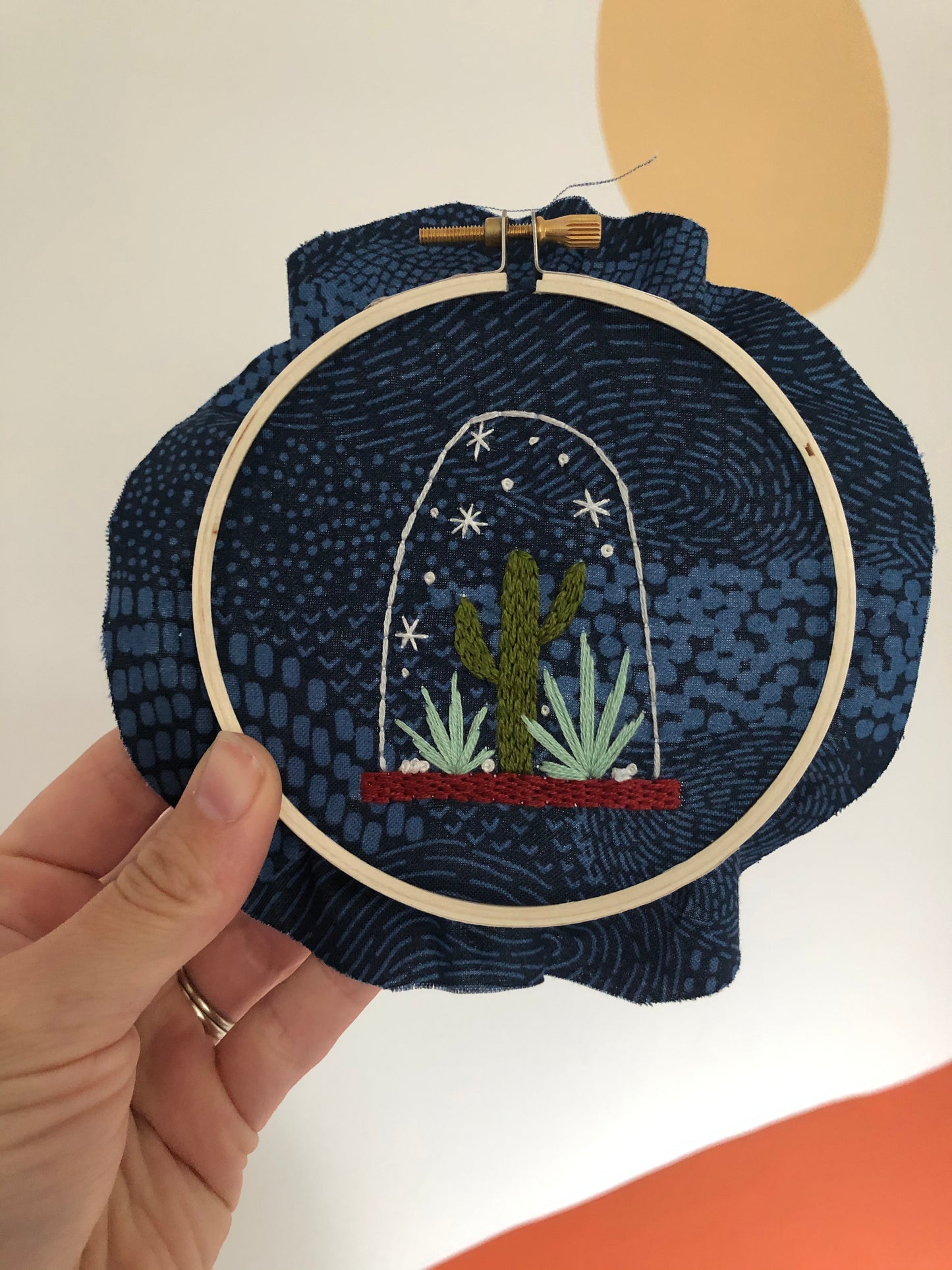 IN-PERSON: Cactus Snowglobe Embroidery