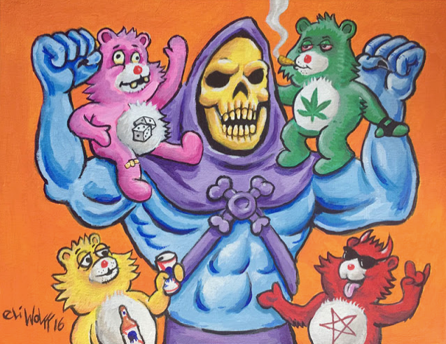 Print - Care Bears / Skeletor