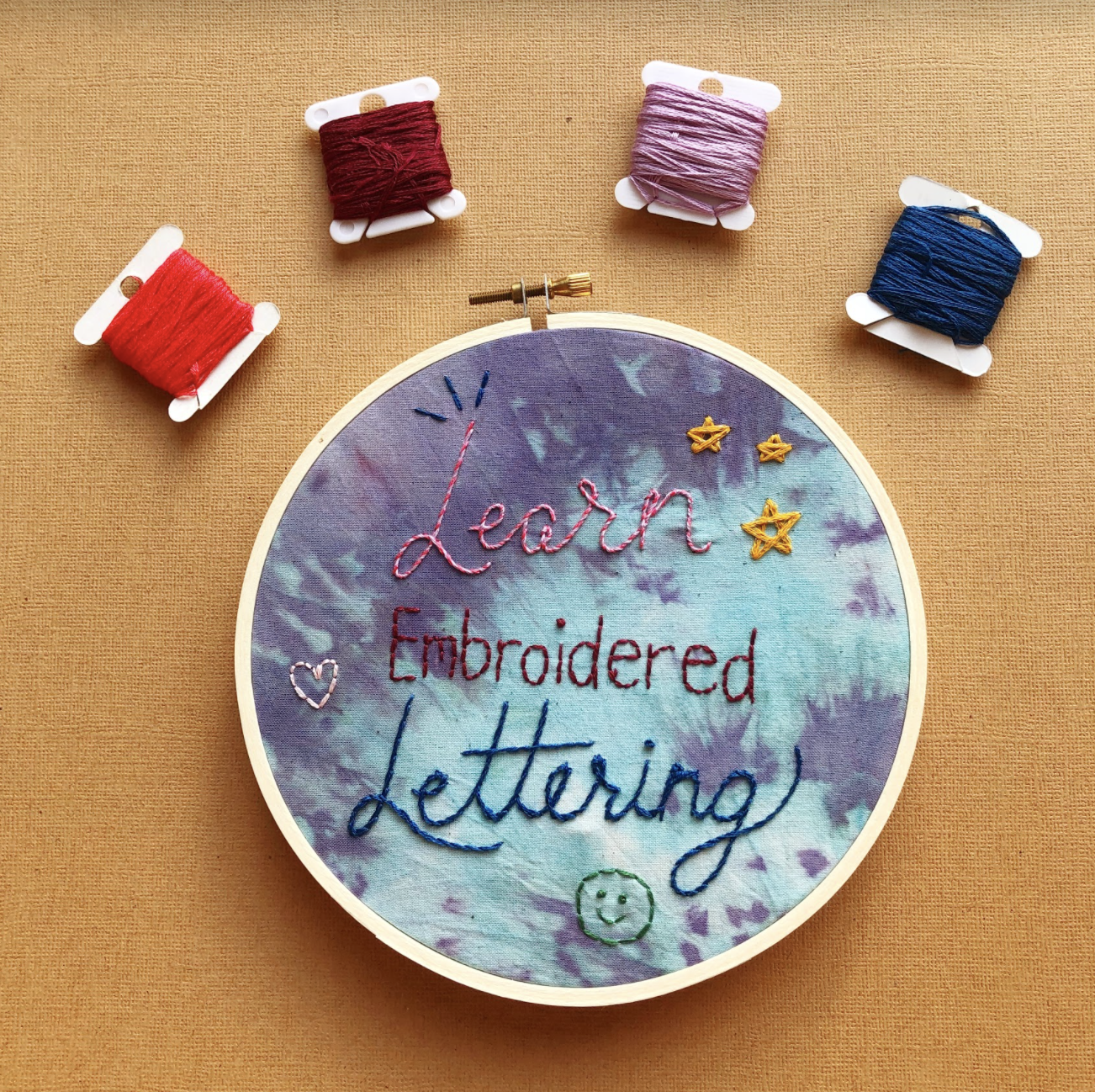 EMBROIDERY CLASS: Embroidered Lettering - Word of the Year