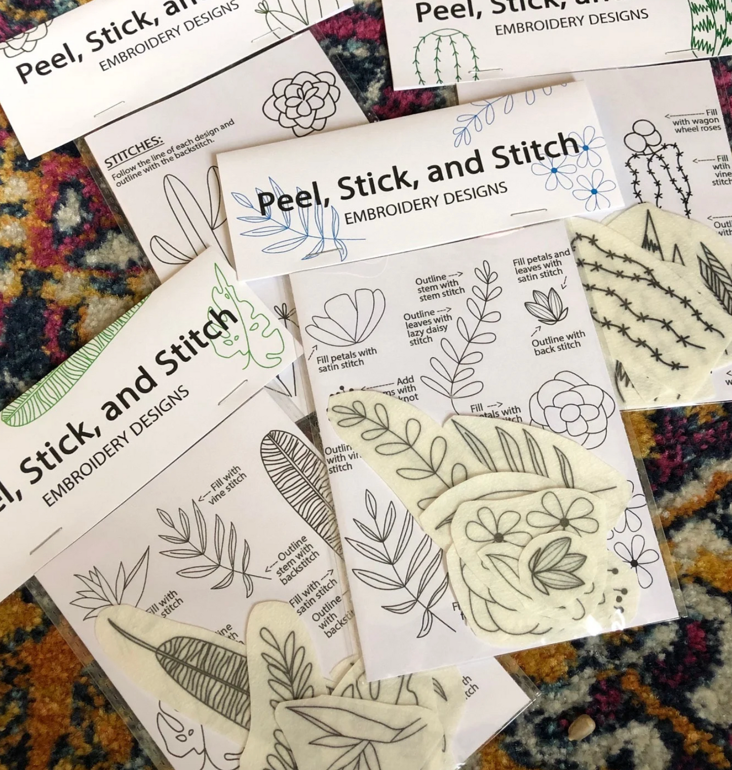 Craft Supply - Peel, Stick & Stitch: Florals