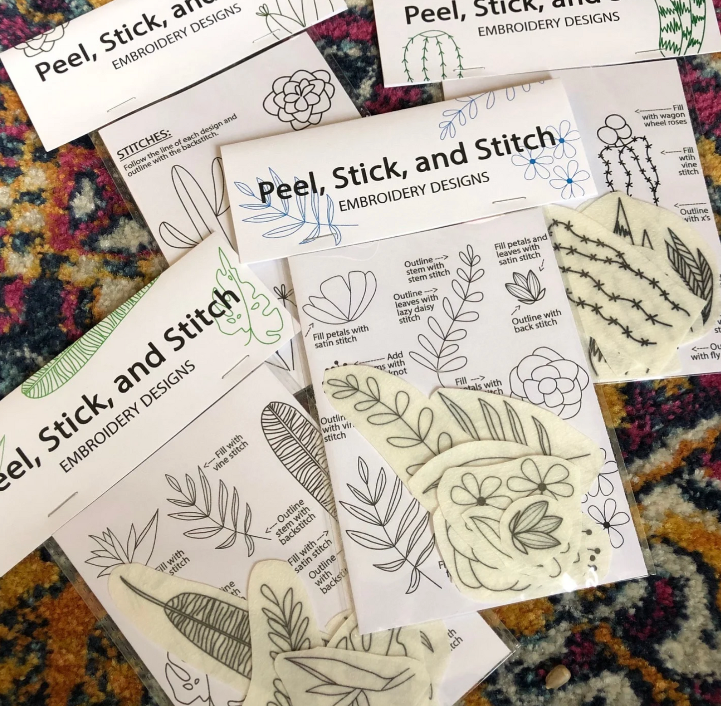 Craft Supply - Peel, Stick & Stitch: Simple Cacti