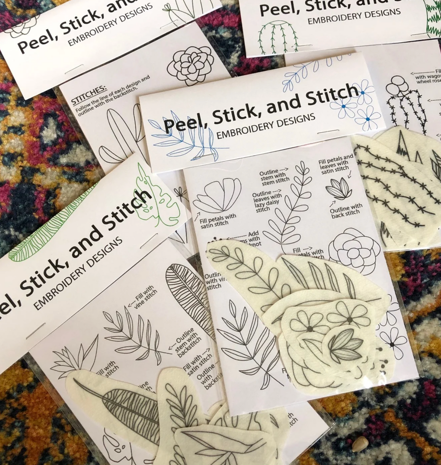 Craft Supply - Peel, Stick & Stitch: Tropical Plants