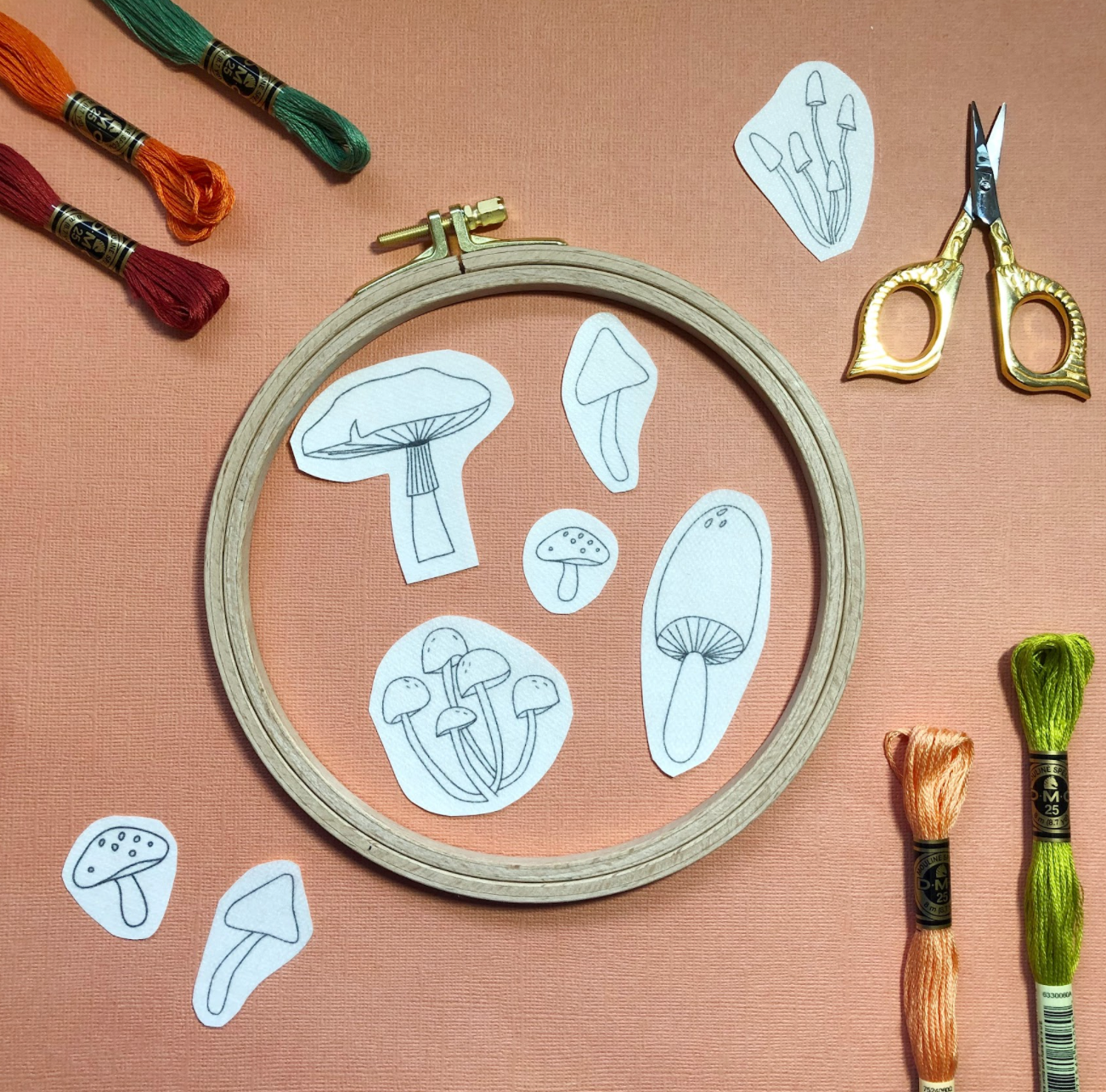 EMBROIDERY CLASS: Magical Mushrooms