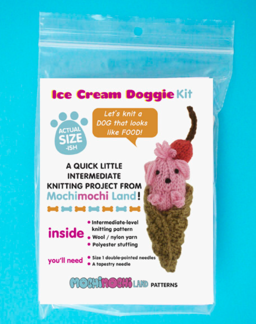 DIY - Knitting Kit - Doggie Ice Cream