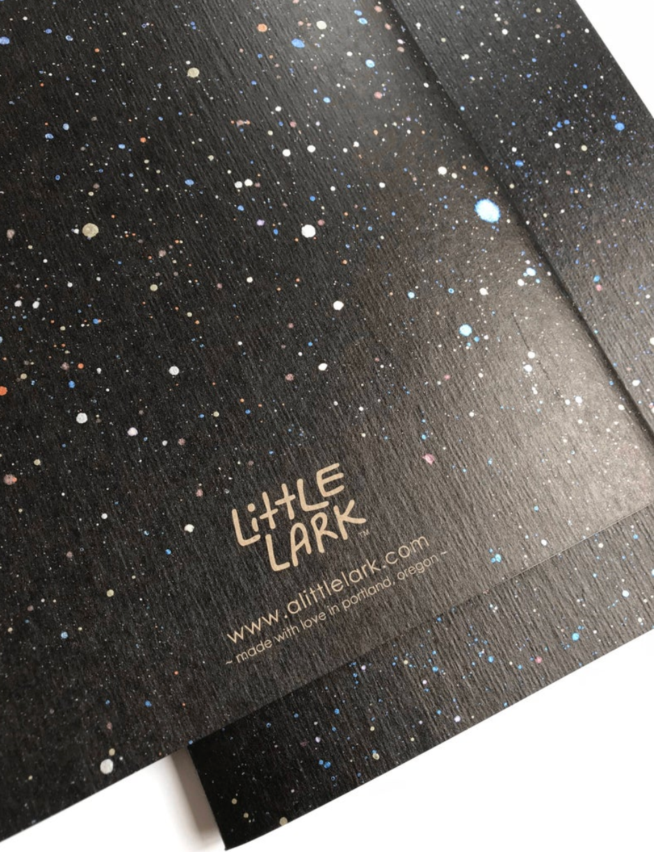 Large Journal - Space (A Little Lark) Hand Painted