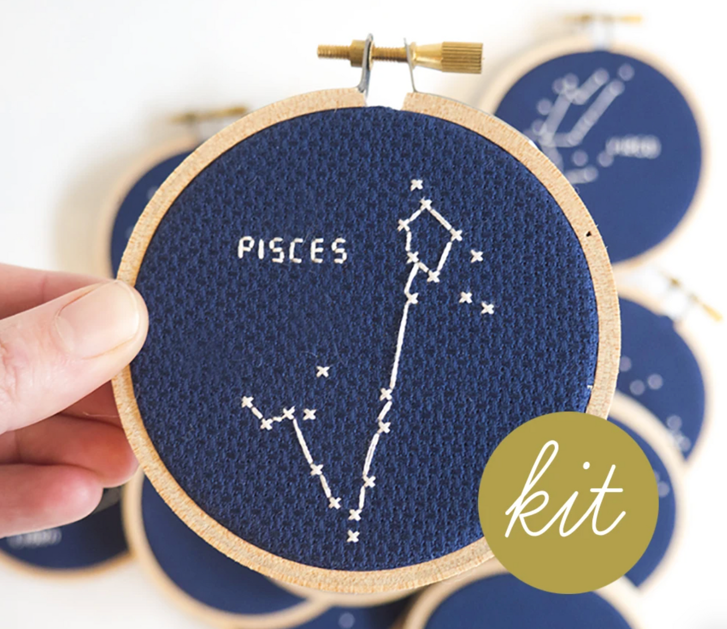 Cross Stitch Kit - Zodiac Pisces