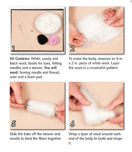 DIY - Needle Felting - Unicorn (Wool Pets) Craft Kit