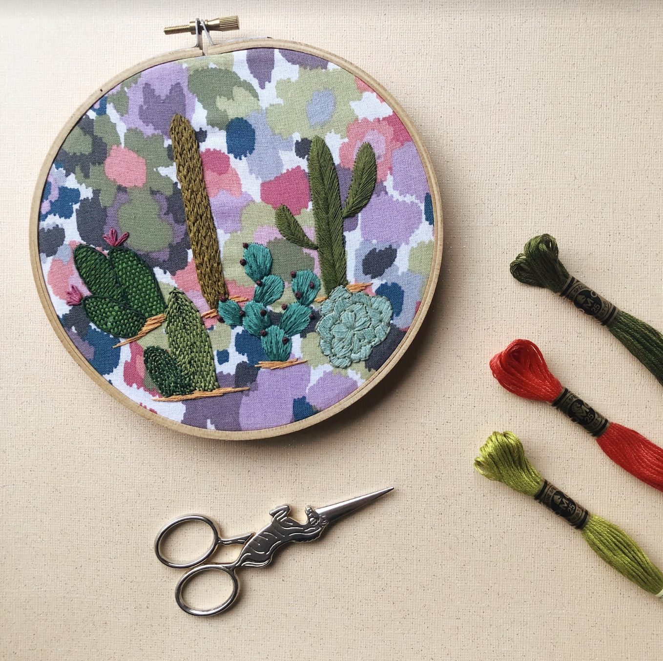 IN PERSON CLASS: Advanced Cactus Embroidery