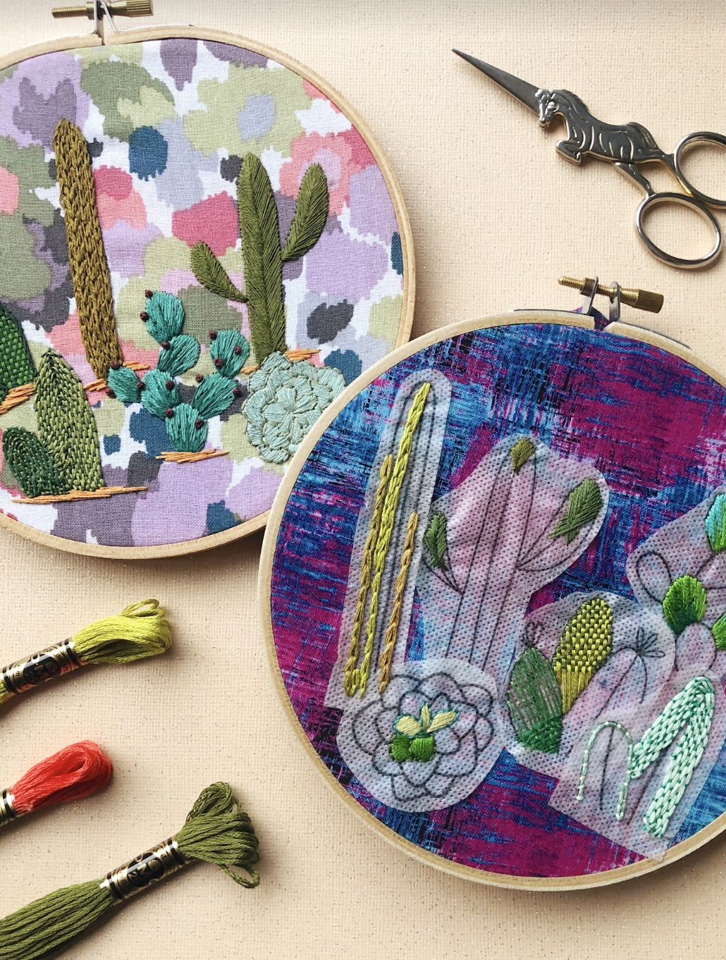 IN PERSON CLASS: Advanced Cactus Embroidery
