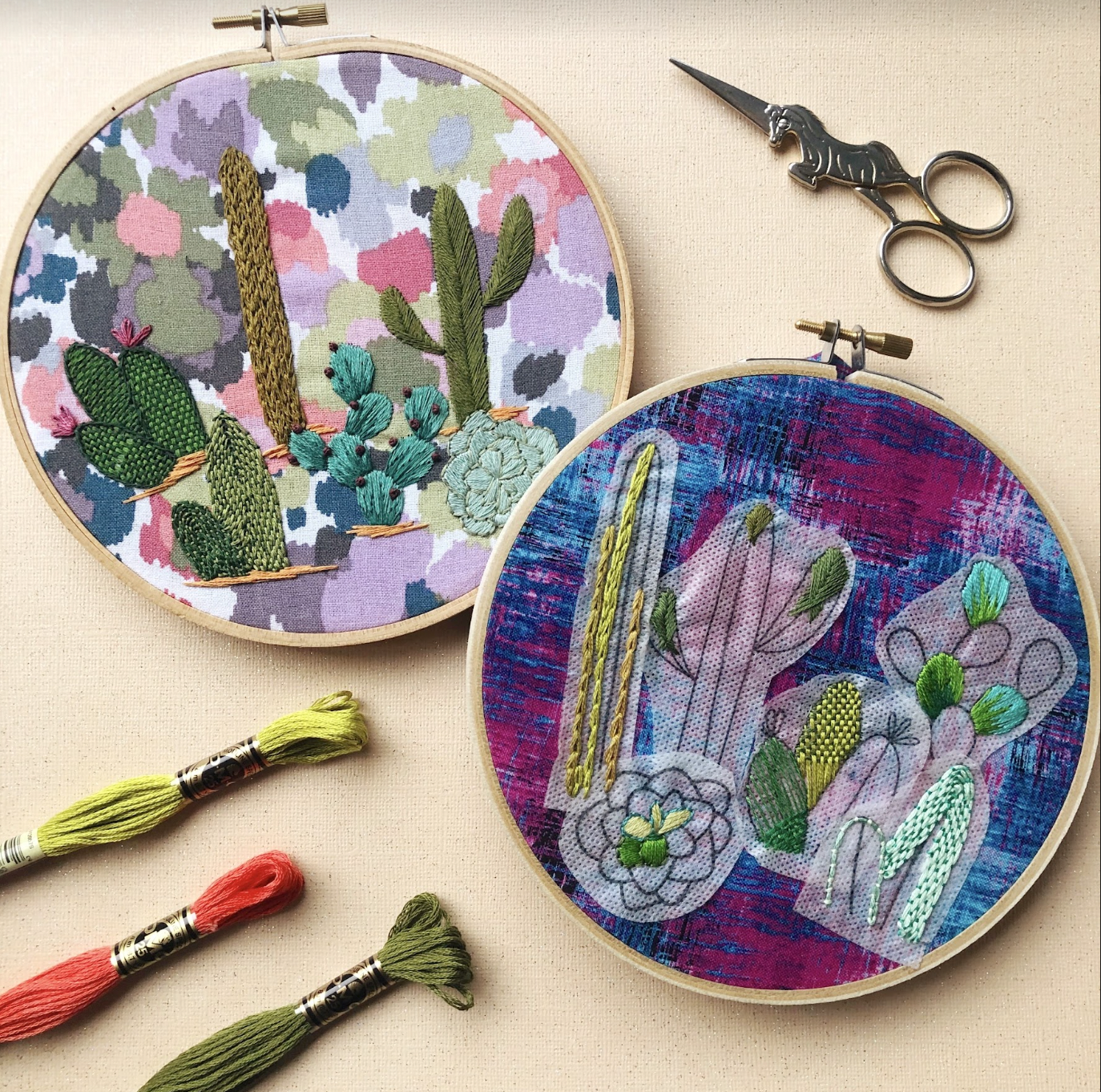 IN PERSON CLASS: Advanced Cactus Embroidery