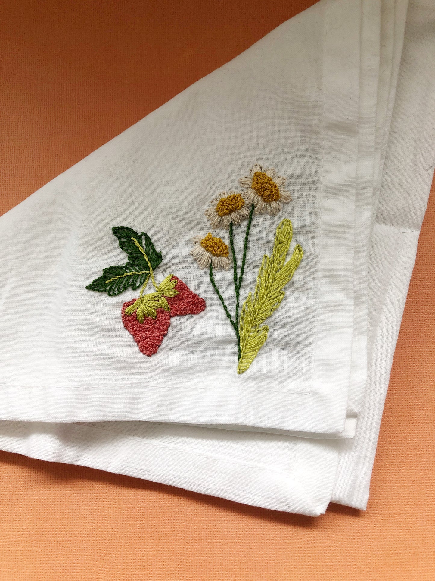 EMBROIDERY CLASS: Woodland Napkins