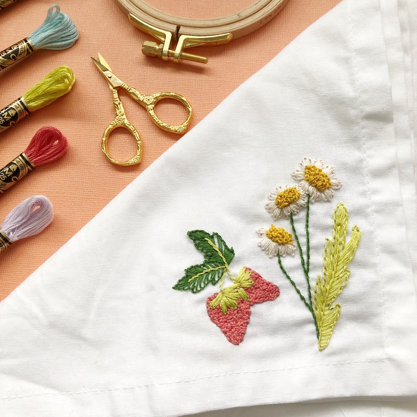 EMBROIDERY CLASS: Woodland Napkins