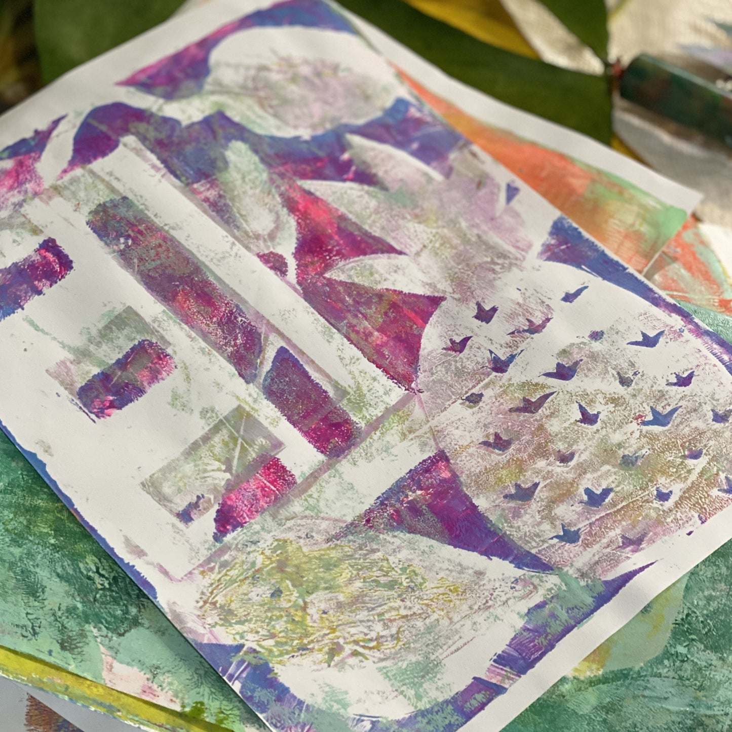 PRINTING CLASS: Beginner Gelli Printing - Mono Printing