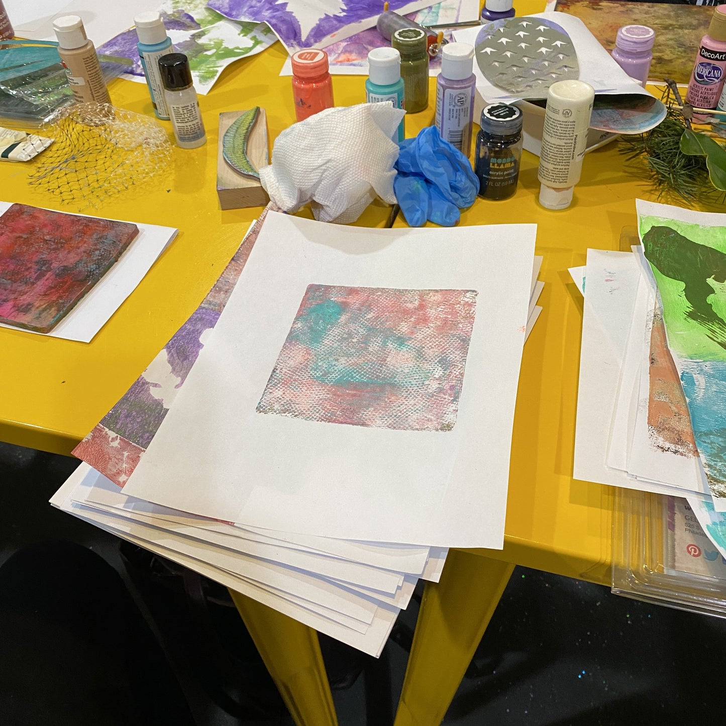 PRINTING CLASS: Beginner Gelli Printing - Mono Printing