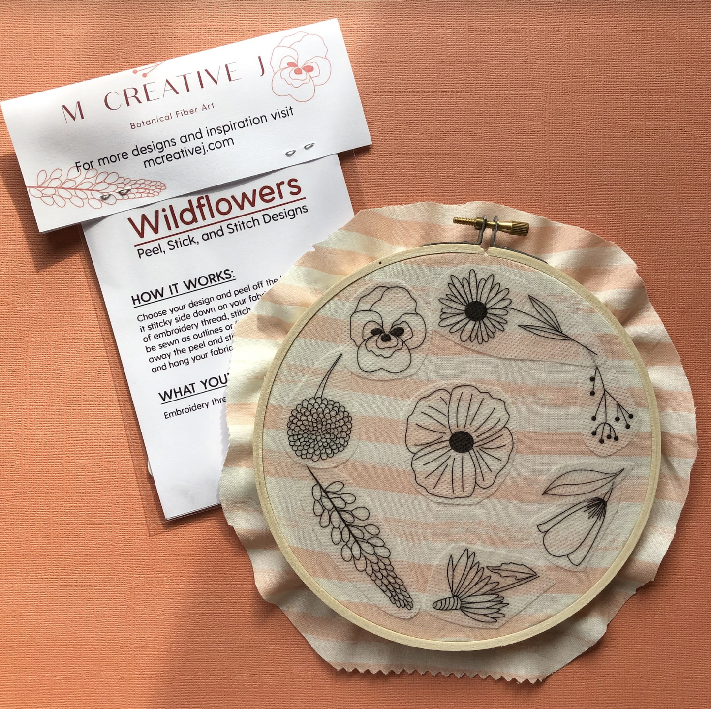 EMBROIDERY CLASS: Wildflower Embroidery Basics