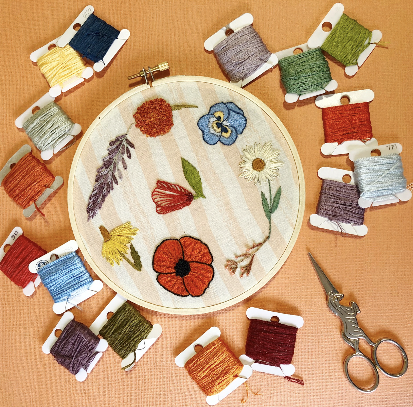 EMBROIDERY CLASS: Wildflower Embroidery Basics