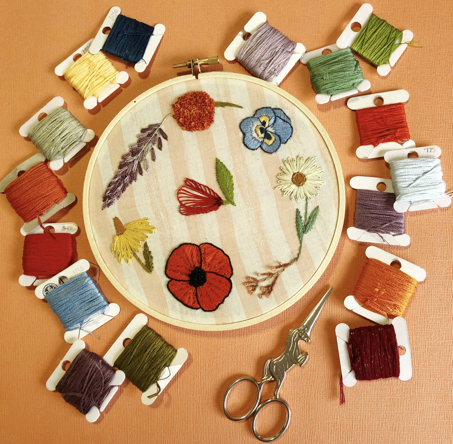 EMBROIDERY CLASS: Wildflower Embroidery Basics